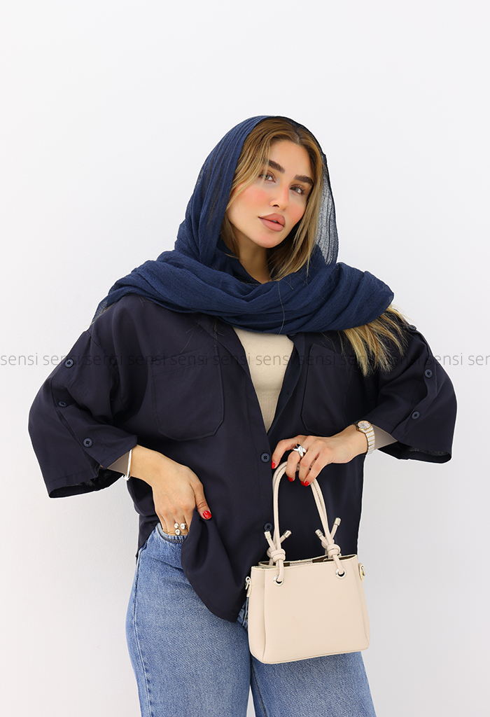 شومیز زنانه لایوسل دوجیب کد1006329